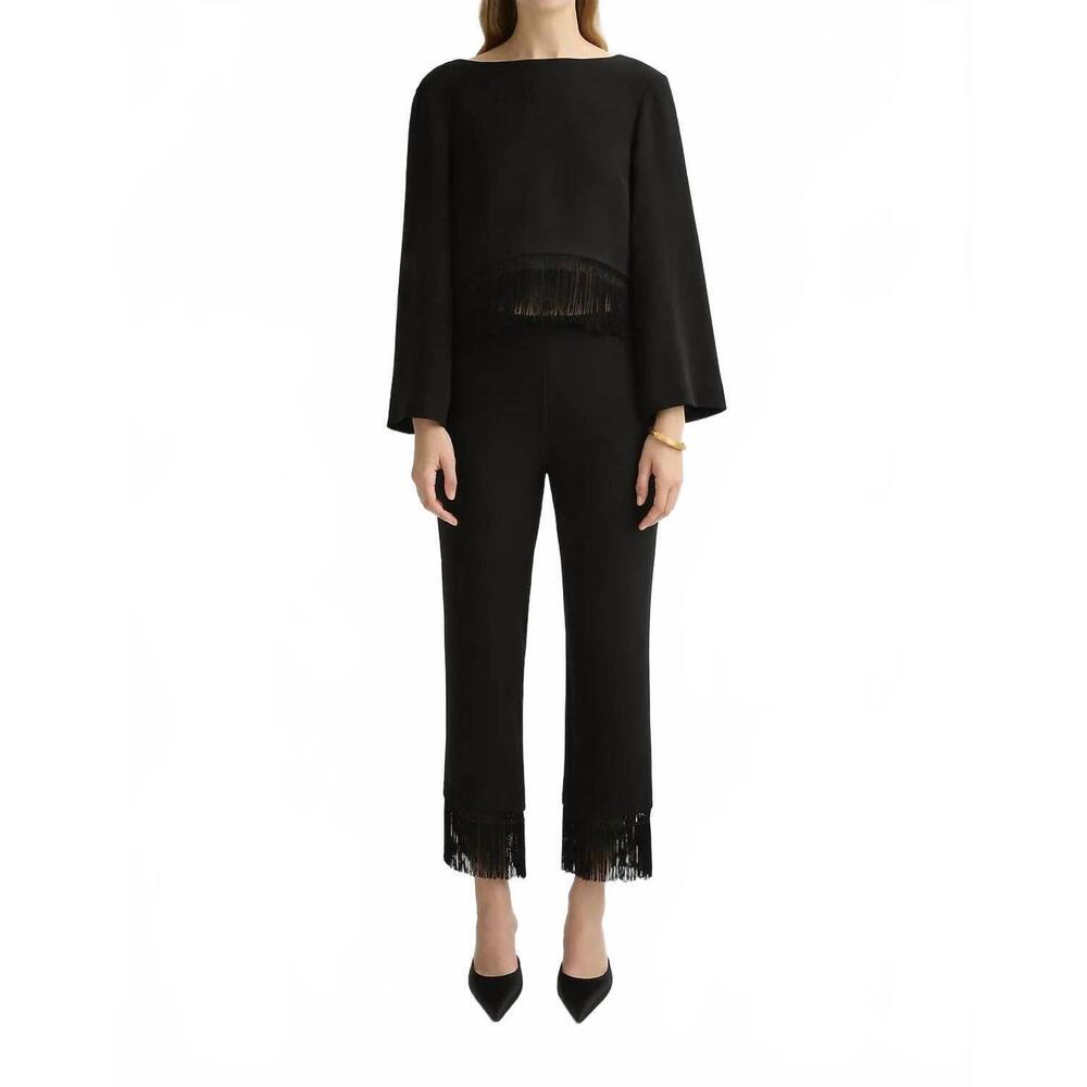 NEW POSSE bianca blouse in black